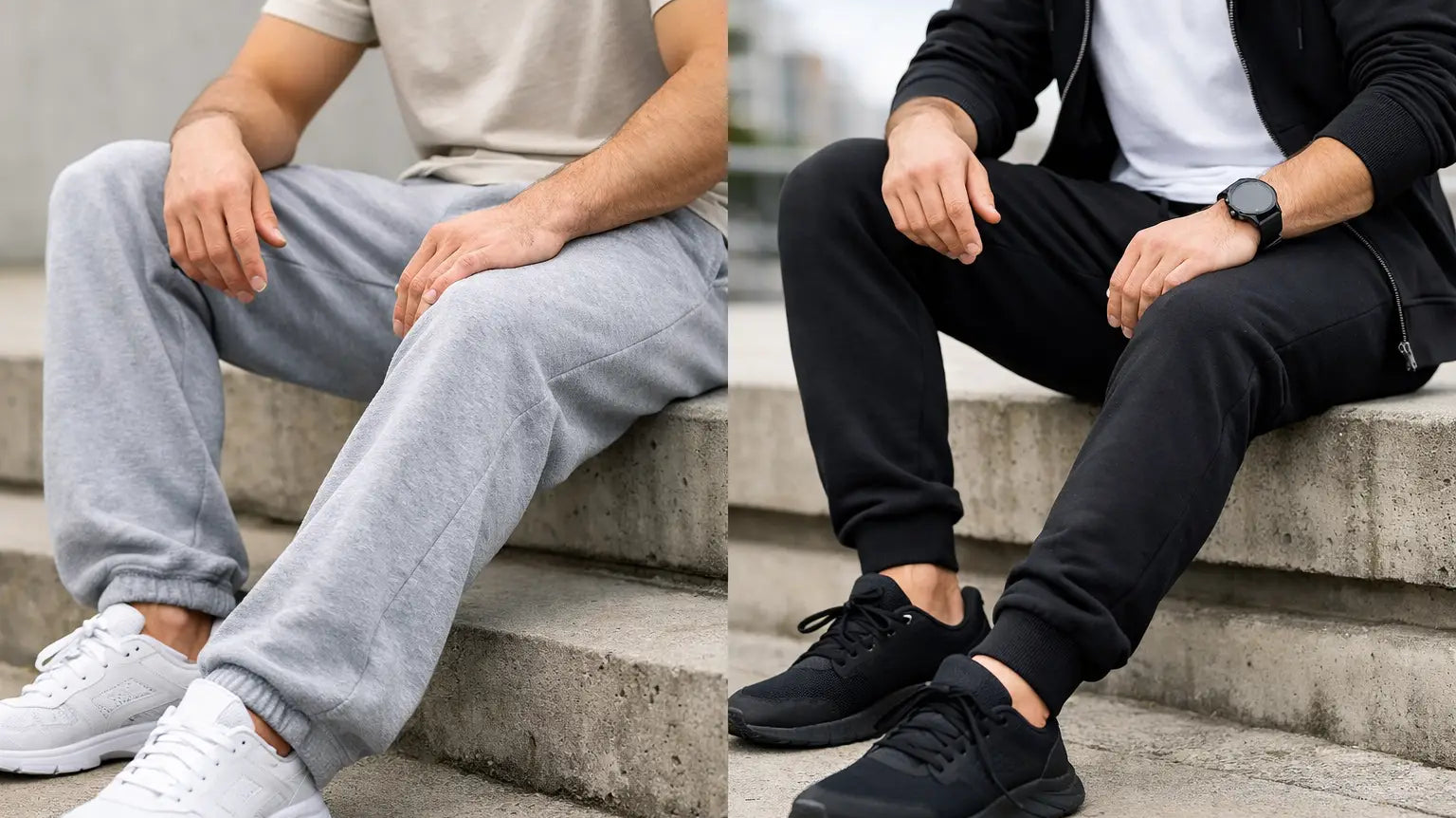 Sweatpants vs Joggers Fit for Easygoing Style