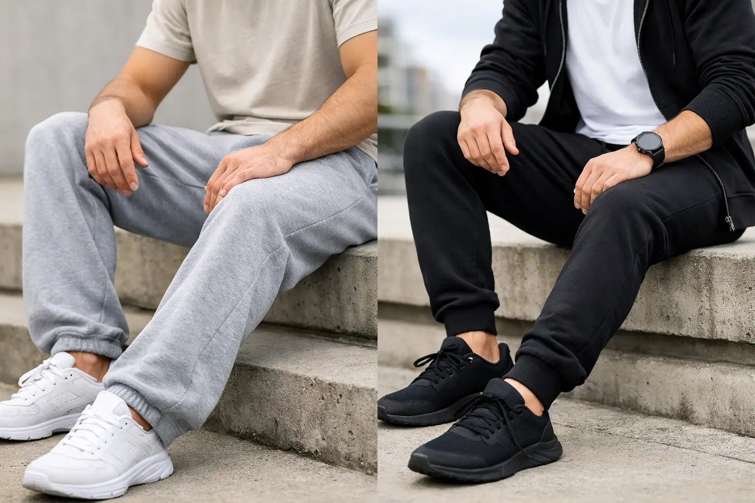 Sweatpants vs Joggers Fit for Easygoing Style